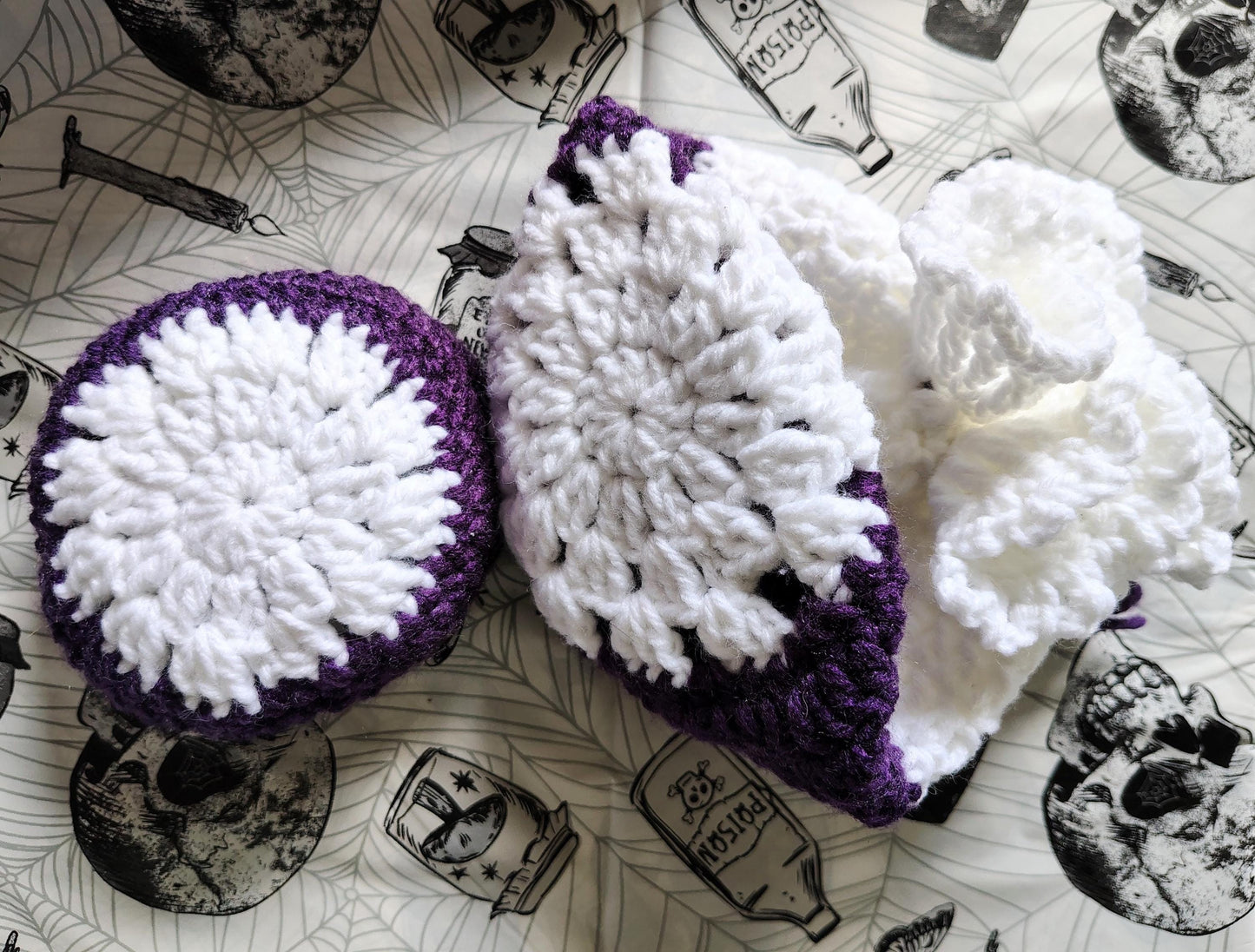 Crochet Pouch & Dish, Hand Crochet Purse, Shelf Decorations