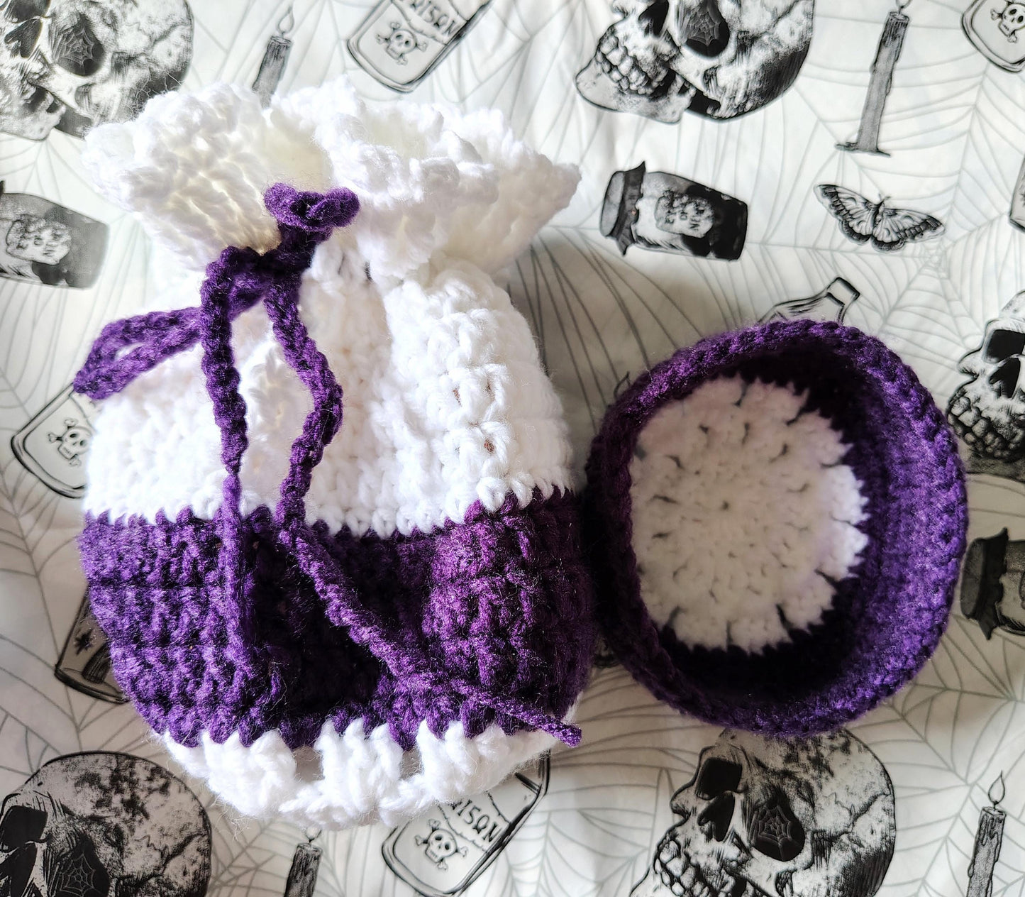 Crochet Pouch & Dish, Hand Crochet Purse, Shelf Decorations