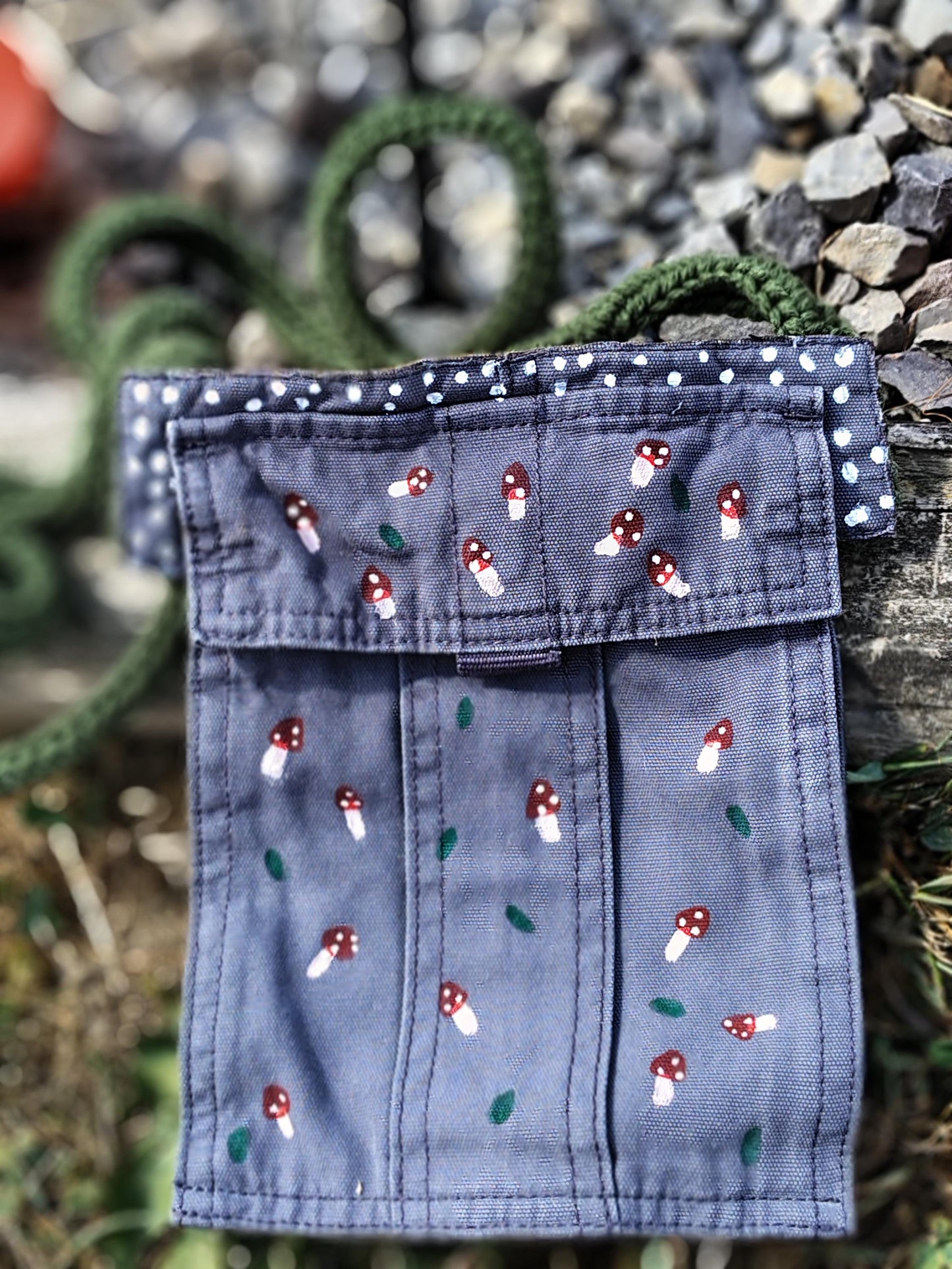Cottagecore Mushroom Hat and Matching Cross Body Bag
